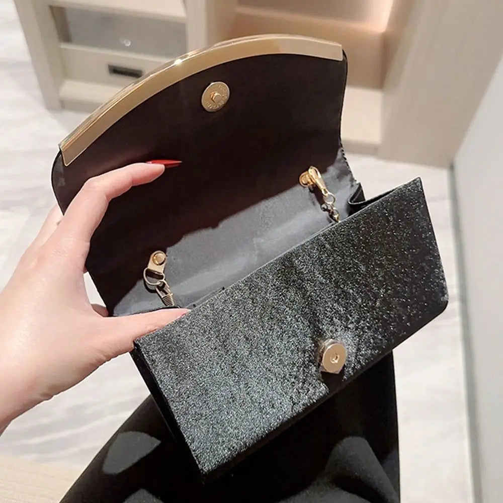 Elegant Glitter Evening Bags Chain Sequins Clutches Shoulder Bag Women Ladies