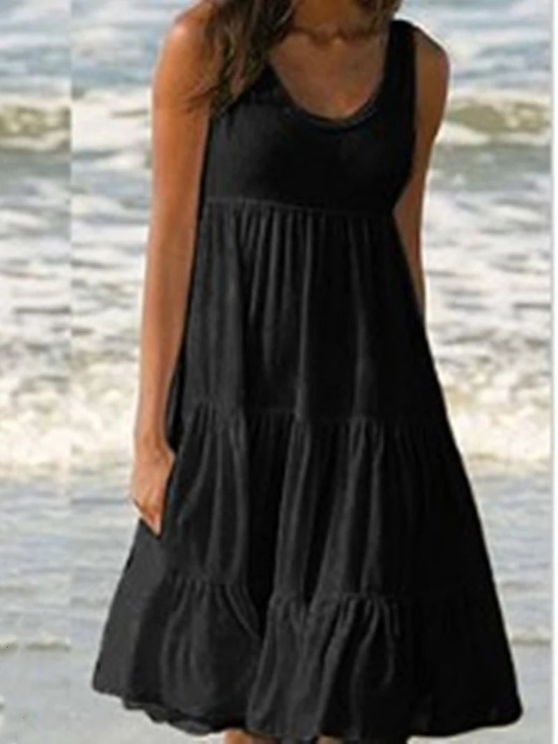 Sexy Suspender Dress Women'S'S Fashon Chic Solid Bodycon Sleeveless Backless Slit Gown Nightclub Midi Dresses Female