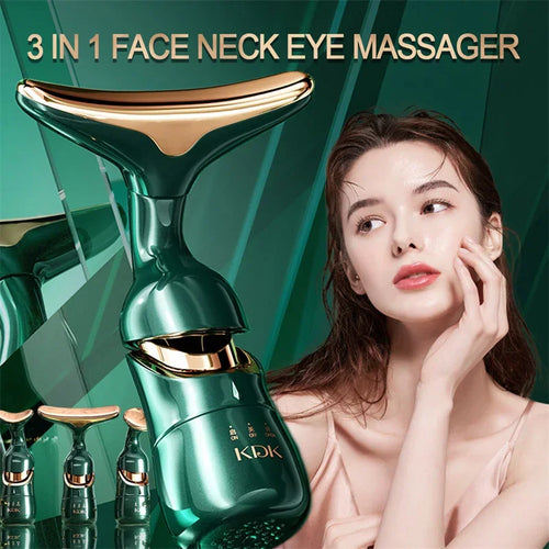 3 In 1 Microcurrent Face Massager For Neck And Eyes Lifting Anti Aging Rejuvenation For Home Use