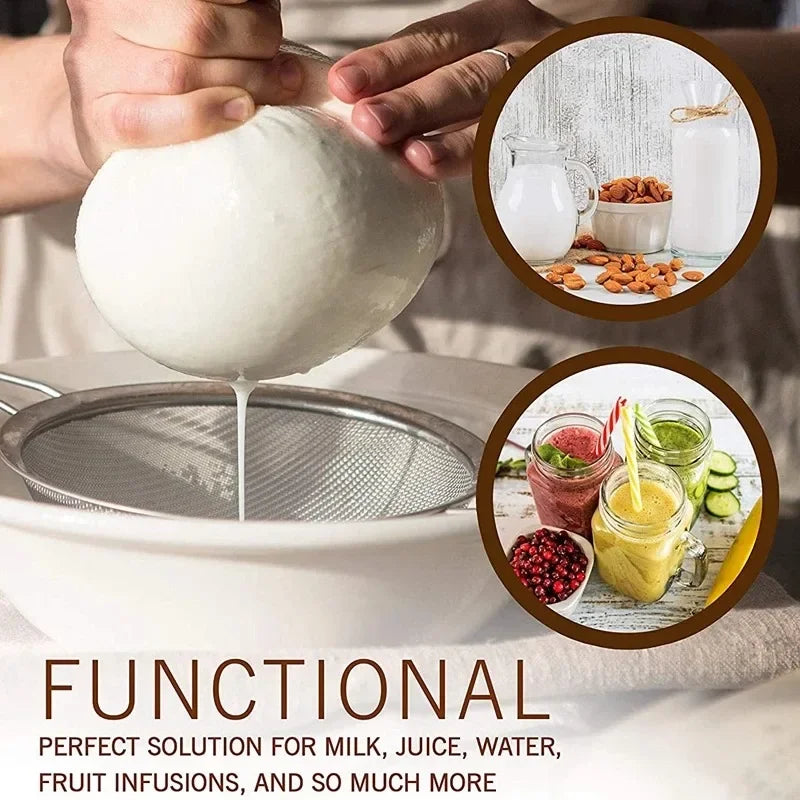Bolsa para Leche Vegetal, Gadgets de Cocina para el Hogar, Escurridor de Platos, Utensilios de Cocina, Reutilizables, Sin Blanquear, Cosas Útiles para Cocina, Comedor, Bar, Herramientas de Filtro