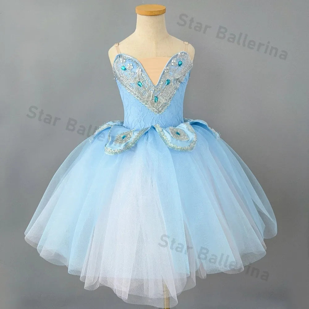 Kids Ballet Tutu Dress for Girls Performance Leotard Stage Costume Dance Wear Party Outfit Princess Fashion Children Clothing