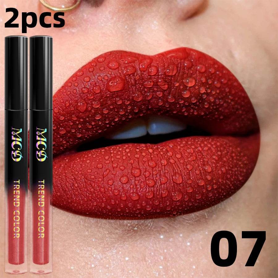 MCD Matte Velvet Liquid Lipstick - Waterproof Long-Lasting Lip Gloss