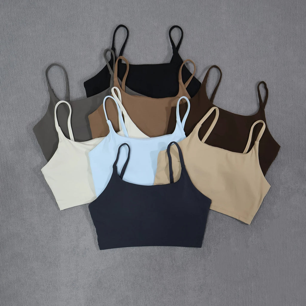 Ctenkevet Women's Push-Up Gym Workout Yoga Bra Female Backless Shockproof Fitness Crop Top Sports Underwear Woman