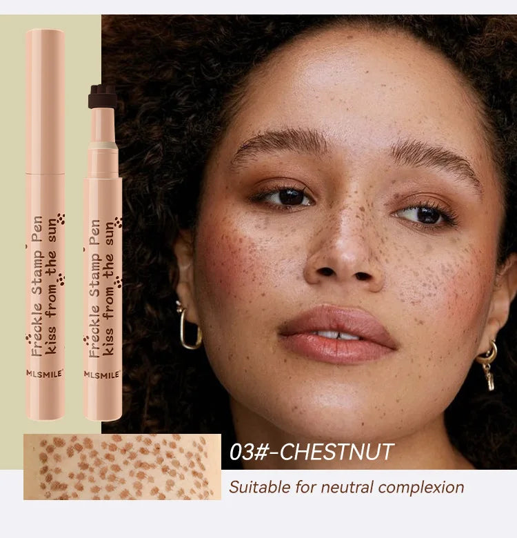 Waterproof Freckle Pen Natural Lifelike Fake Freckles Pen For Lasting Look Dot Spot Pen Makeup For Women'S Makep Light/Dark Brown