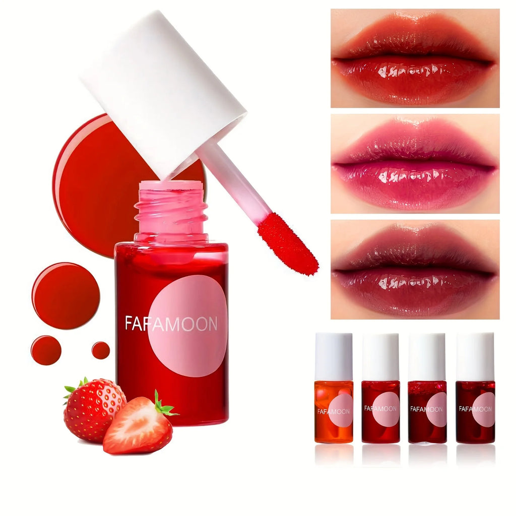 Fafamoon Fruity Lip Tint - Moisturizing Waterproof Liquid Lipstick