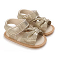 Spring and summer fashion new item fine sparkling bow hem sandals for baby girls, comfortable and breathable walking shoes