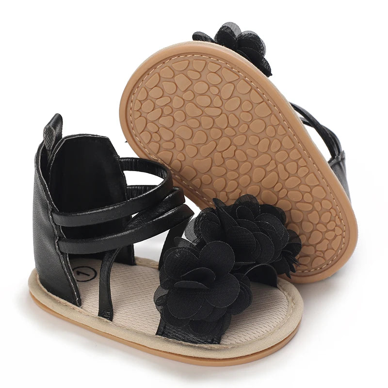 Cute and sweet high top sandals for spring and summer, comfortable and breathable for baby girls. Pre step walking shoes
