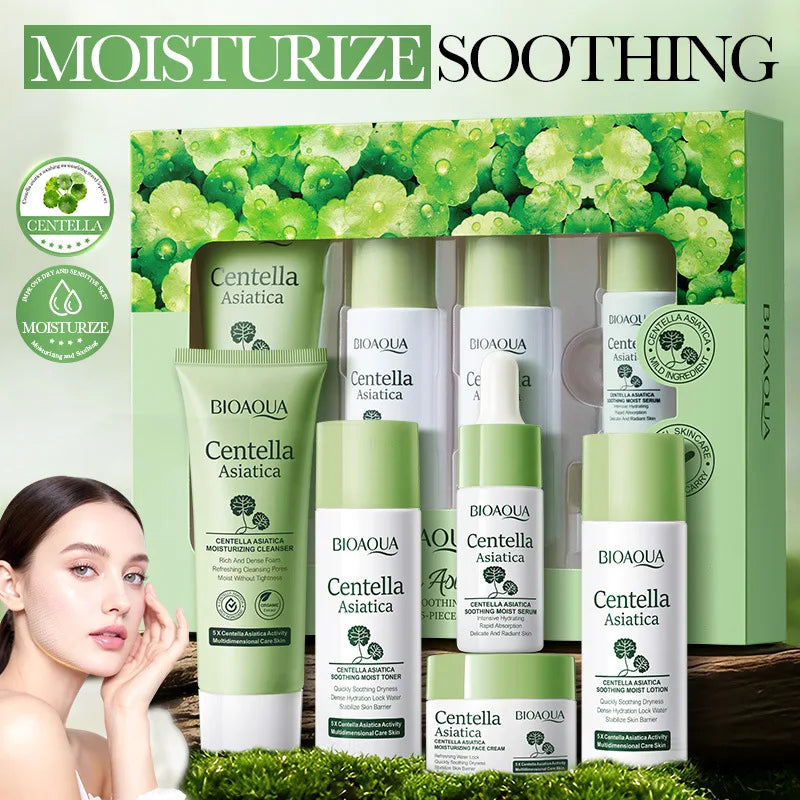 BIOAQUA Centella Asiatica 5-Piece Moisturizing Skin Care Set