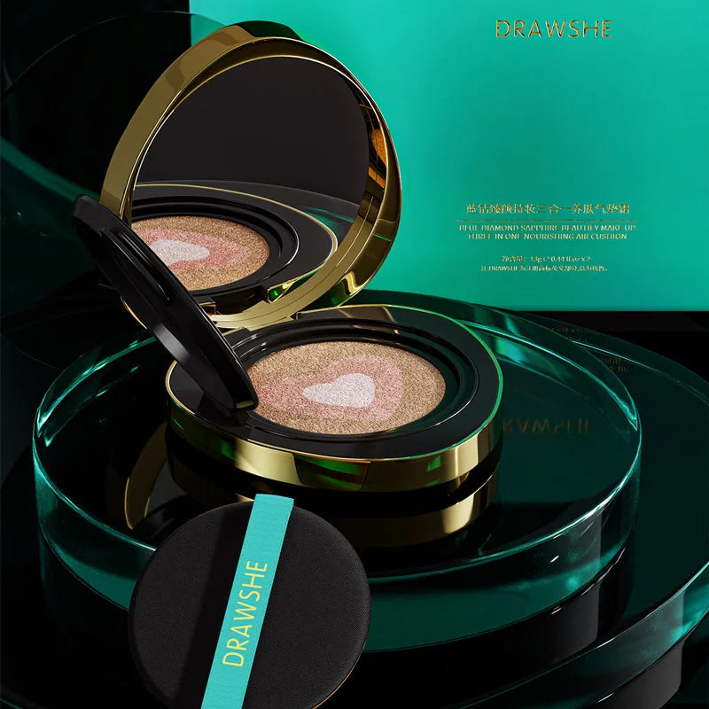 Korean cosmetics cushion foundation base, air cushion, bb cc cream, nourishing concealer, makeup set, 3 in 1