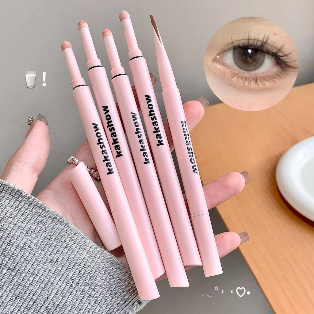 Meniscus Double-end Lying Silkworm Eyeliner Pencil Diamond Glitter Matte Eyeshadow Pen Brightening Cream Shadow Highligh Makeup