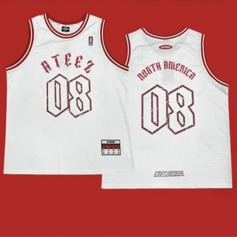 Ateez 2025 World Tour In Your Fantasy Graphic Tee Jersey Official Tour Merch For Fans