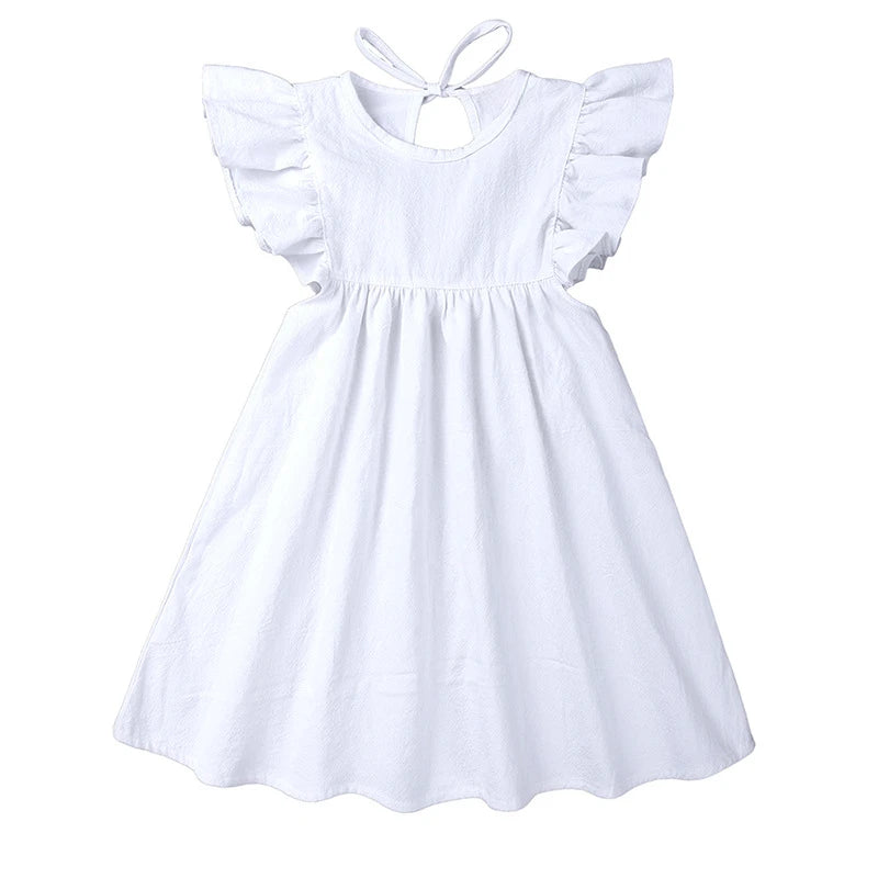 Girls Ruffle Princess Sundress  | Cotton  Party Dress