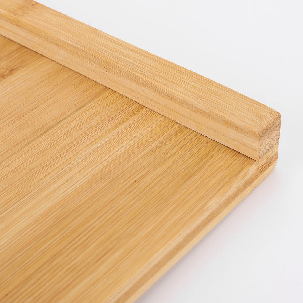 Tabla de Pastelería de Bambú Multifunción para Mostrador con Ranura Invertida Tabla de Cortar de Cocina Suministros de Cocina