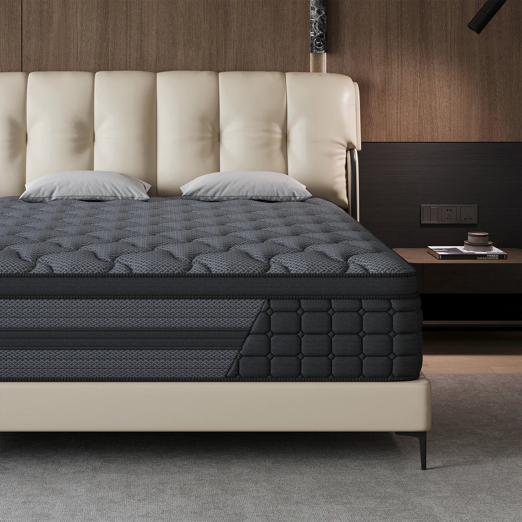Queen King Mattress 12 Inch 14 Inch Twin Full Superior Firm Hybrid Mattress In A Box - Euro Top Luxury Mattress-Gel Memory Foam And Innerspring Hybrid Mattress For Motion Isolation, Edge Support