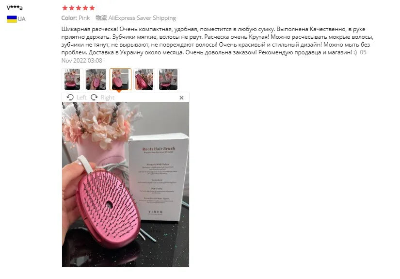2024 Hotsale Hair Roots Massages Brush For Hair Growth Head Skin Care Massage Detangling Cleaning Hairdressing Comb Dropshipping