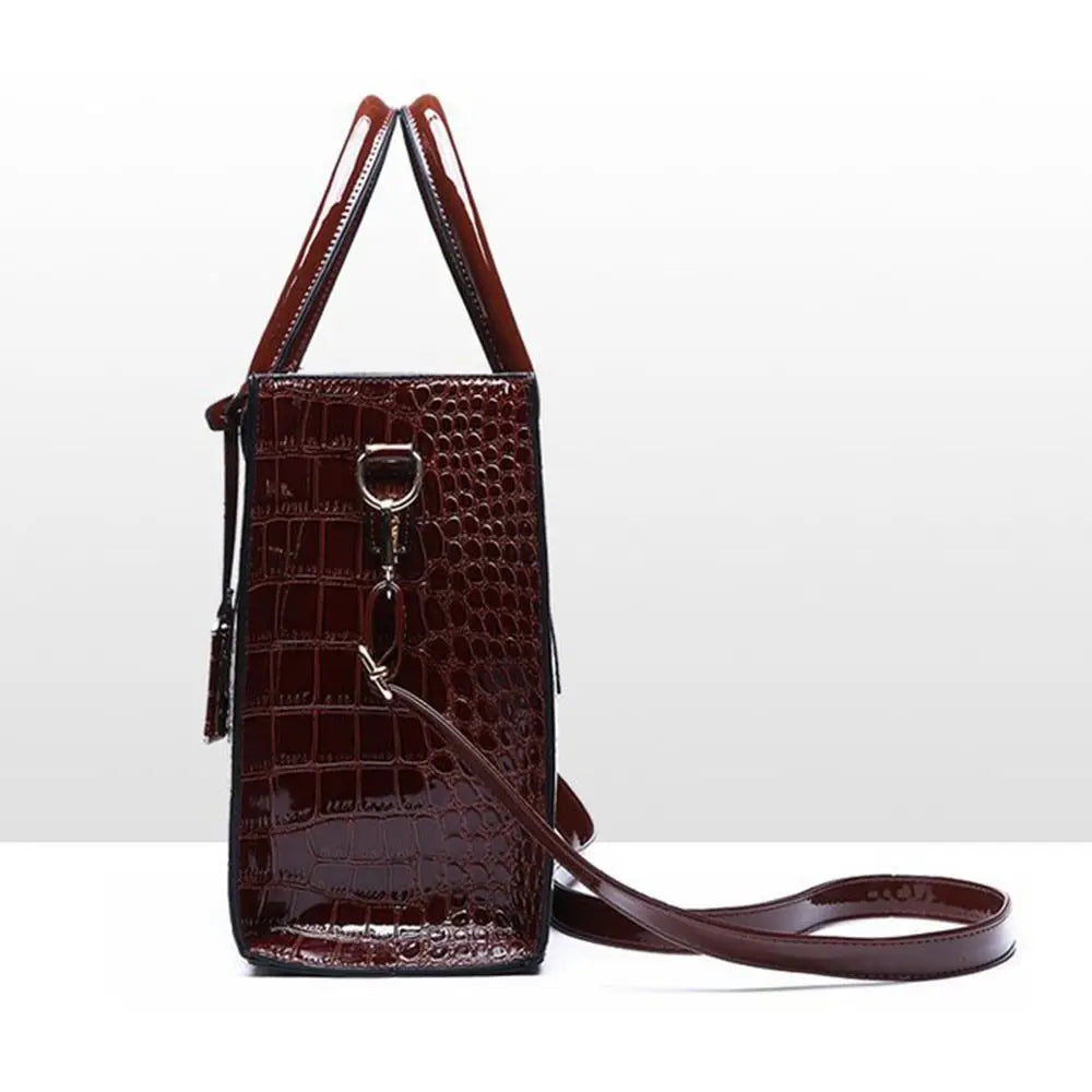 Fashion Crocodile Print Tote Bags Large Capacity Luxury Designer Crossbody Bags Adjustable Strap Single Shoulder Bag Gift