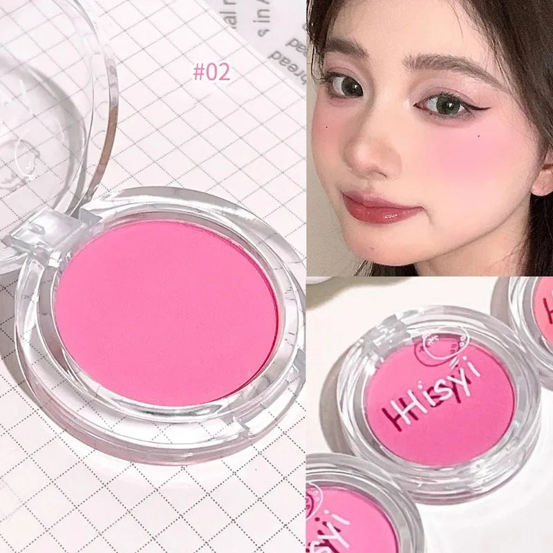 Monochrome Blush Palette Matte Natural Cheek Color Orange Girl Blusher Powder Brightening Facial Contouring Makeup Rouge Powder
