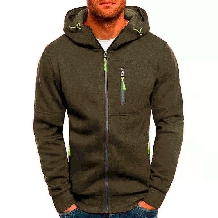 MRMT Men's Jacquard Fleece Hoodie - Zippered Casual Pullover