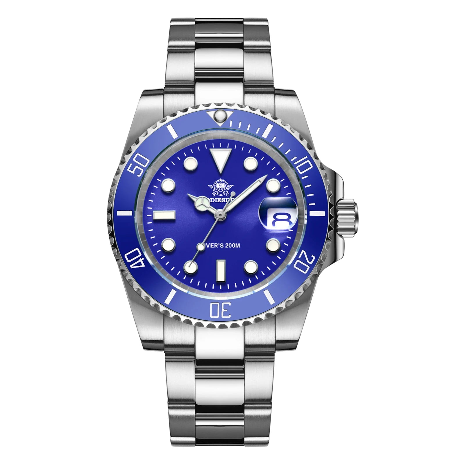 ADDIESDIVE stainless steel watch men's European and American business casual quartz watch 200m waterproof outdoor analog watches