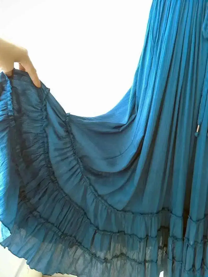 Beach Dress Sexy Dresses Boho Bohemian People Holiday Summer Long Backless Cotton Women Party Hippie Vestidos Mujer Ethnic
