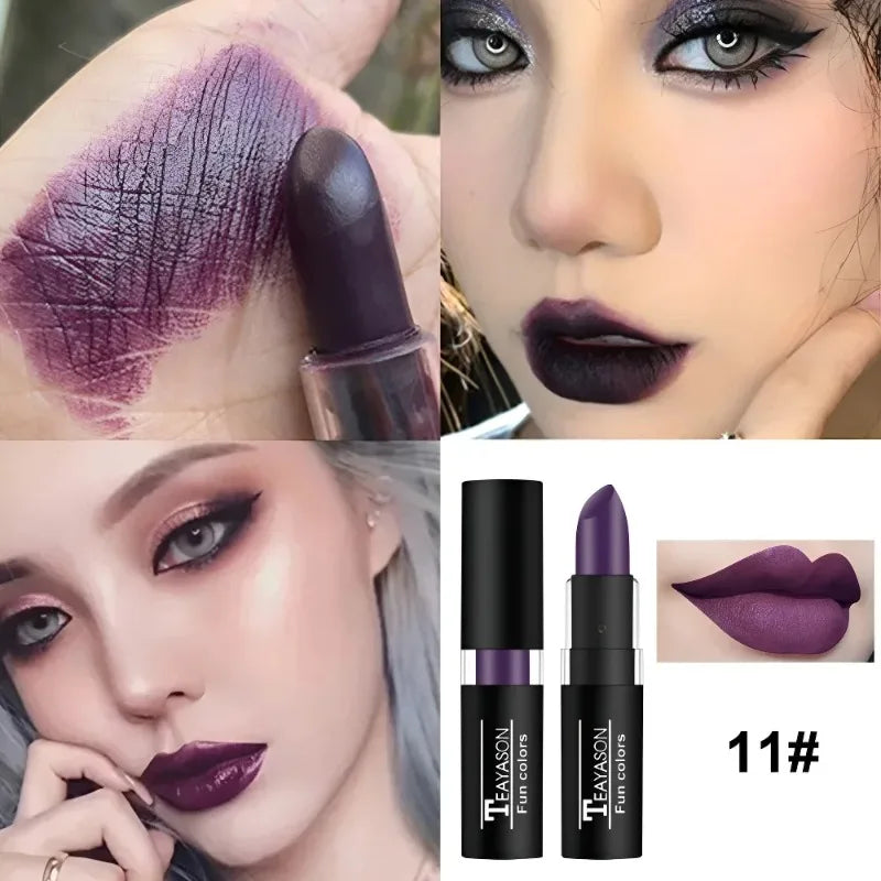 Matte Lipstick - Waterproof Long-Lasting Velvety Lip Makeup