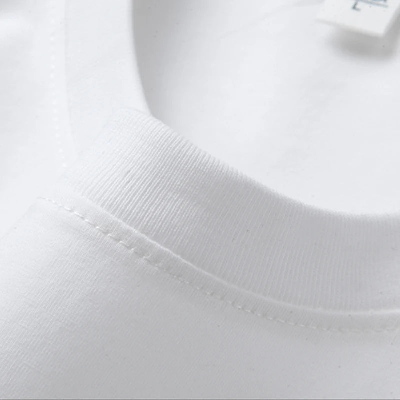 2025 New Men's Korean Casual Cotton Short Sleeved Round Neck T-shirt Summer Fashionable and Comfortable Versatile Top