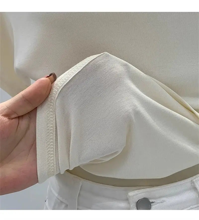 Summer One Shoulder Black Women's T-shirt Short Sleeve Korean Style Slimming Top Exposed Shoulder Fashionable