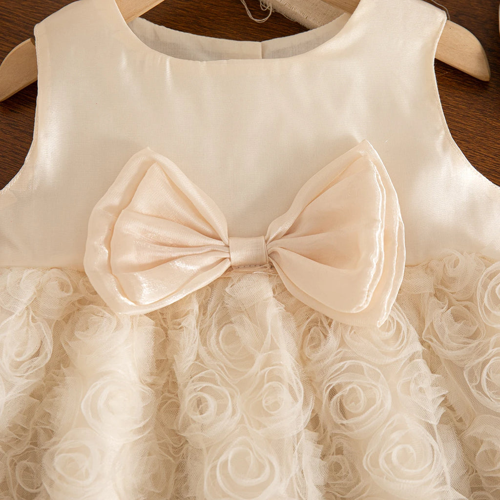 Baby Girls' Dress Summer Cute Flower Bowknot Baby Dress Sweet Princess Girls Dress Baby Girl Clothing ﻿