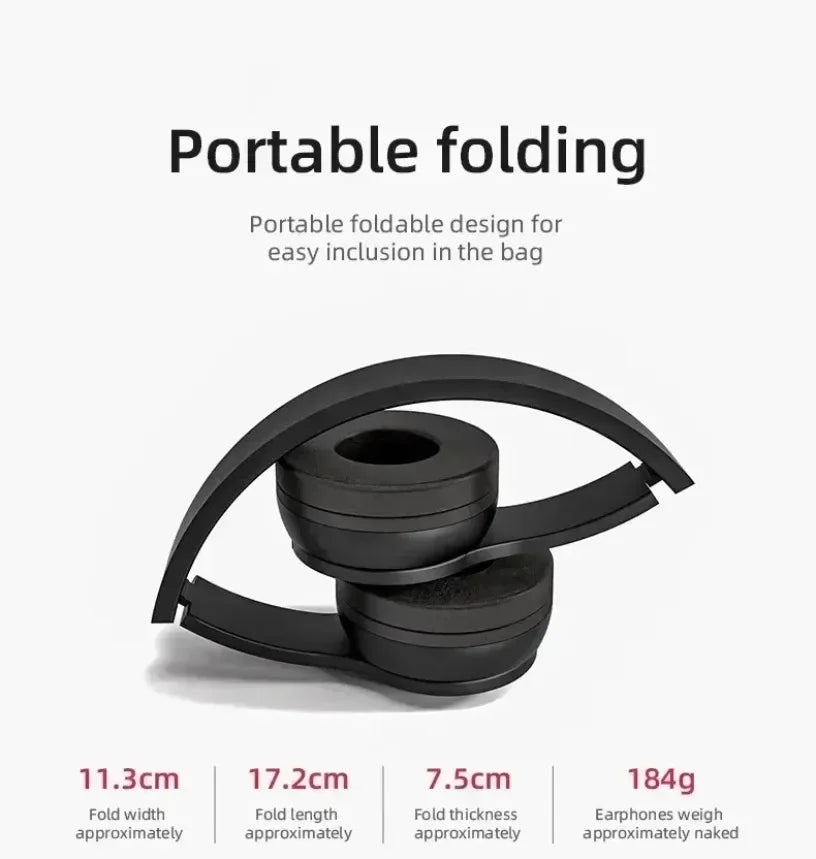 VIKEFON Wireless Bluetooth 5.0 Foldable Over-Ear Headset