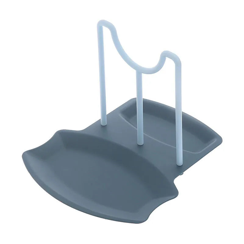 Organizador de cocina, soporte para tapas de ollas, estante para secar sartenes, soporte de encimera sin perforaciones para cucharas, accesorios para el hogar