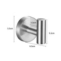 Ganchos de toalla de baño de acero inoxidable 304, ganchos negros para abrigos y batas, ganchos de pared redondos para baño, organizador de cocina, herrajes