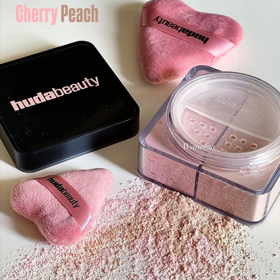 2 Colors Easy Bake Loose Powder Brightening Correcting Duo Longlasting Oil Control Natural Face Waterproof Brightening Makeup