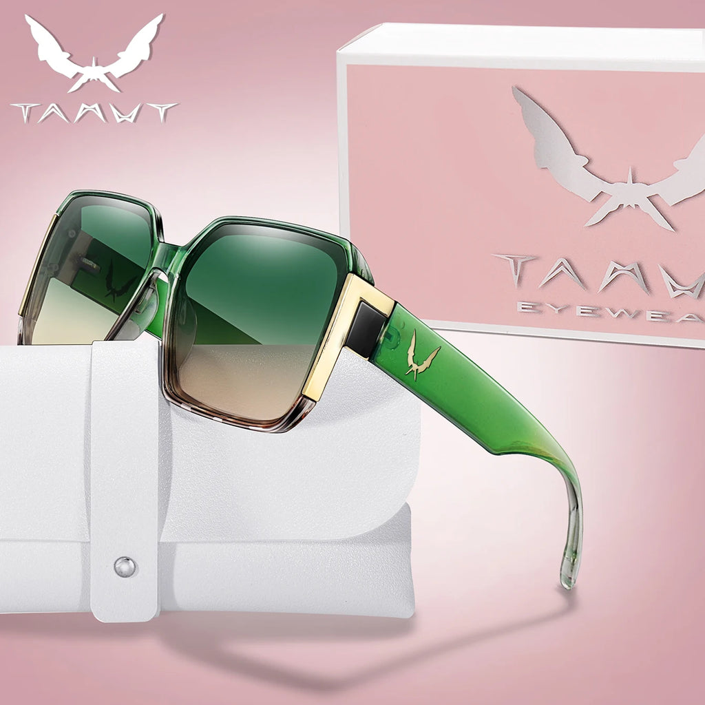 Fashion Sunglasses for Women Casual Square Shades with UV Protection for Daily wearing, Fishing, Driving, Golf, Travel With Box