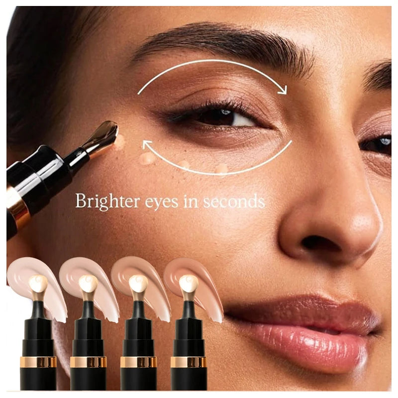 4 Color Luminous Eye Concealer Concealer Brightens Conceal,Dark Circles Under The Eyes,Concealing Makeup Liquid Concealer