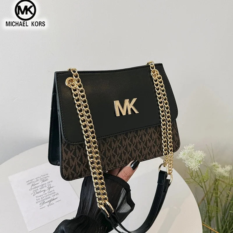 Michael Kors Women's Casual and Fashionable Crossbody Single Shoulder Chain Bag MK Boutique Handbag Commuting Bag
