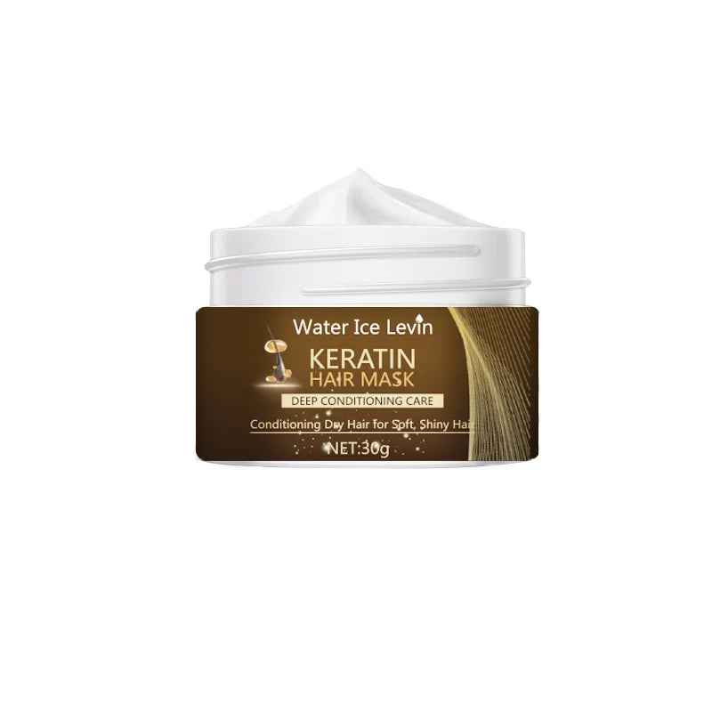 Keratine Magic Hair Mask Protein Straightening Repair Cream for Dry, Frizzy, Damaged Hair Professional Smoothing, Shining, and Deeply Moisturizing Care 60G/30G