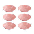 6PCS Wheat Straw Seasoning Dish Household Kitchen Creative Dipping Snack Dish Plastic Small Plate Tableware