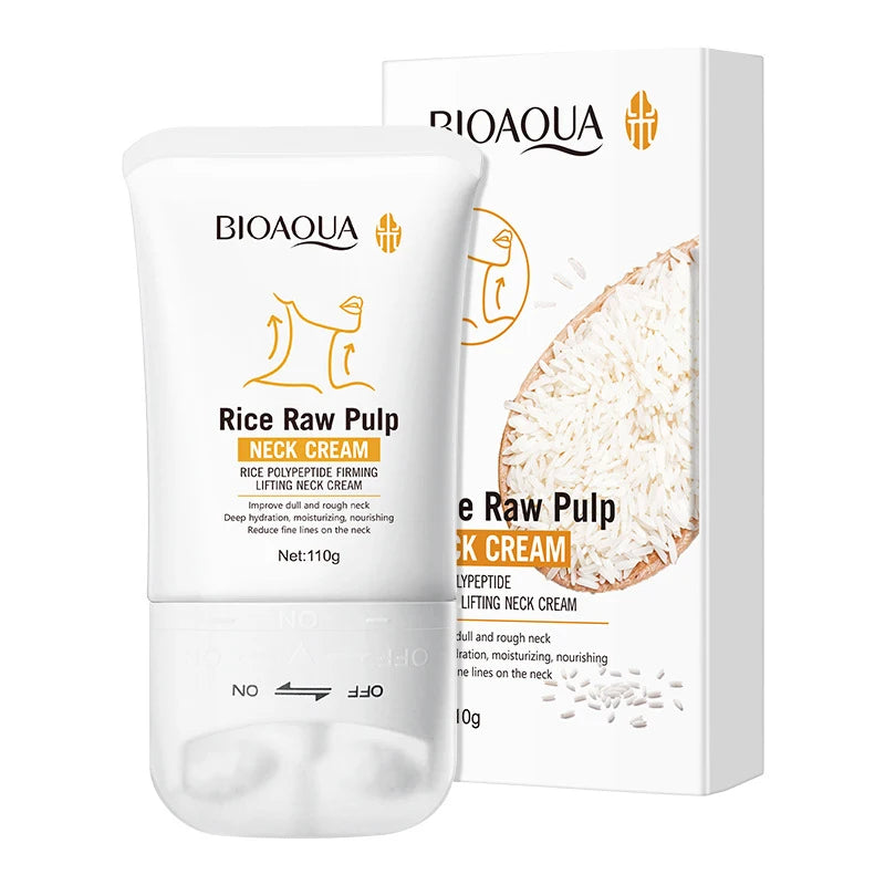 Korean Rice Raw Pulp Moisturizing Neck Cream - Anti-Aging Firming