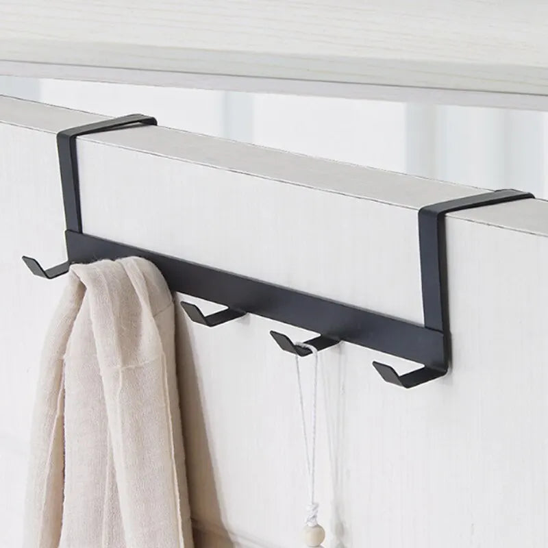 Ganchos para Colgar en la Puerta, 5 Ganchos, Estante Organizador para el Hogar, Baño, Ropa, Abrigos, Sombreros, Toallas, Accesorios de Cocina y Baño