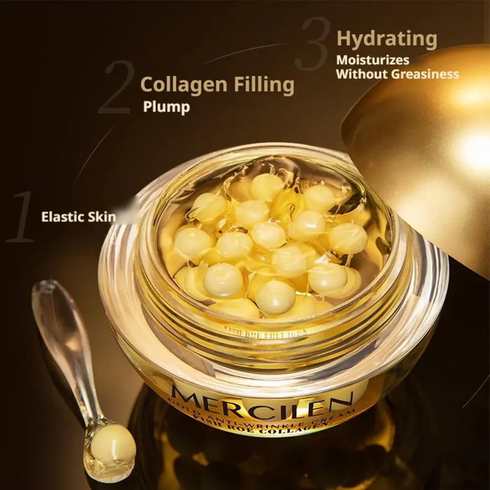 Mercilen Series Gold Fish Roe Collagen Cream/Essence/Mask Bosein Anti-Wrinkle Firming Hydrating Nourishing Skin Lightweight