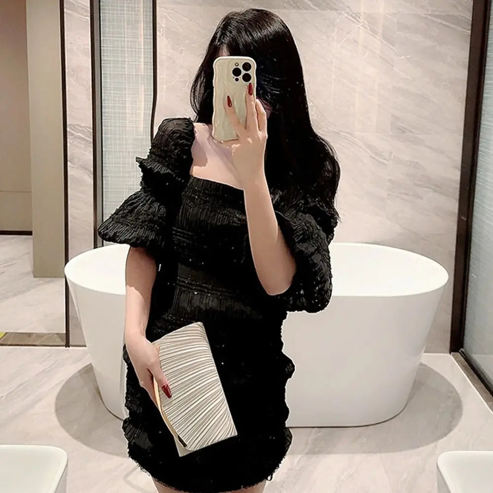 Elegant Glitter Evening Bags Chain Sequins Clutches Shoulder Bag Women Ladies