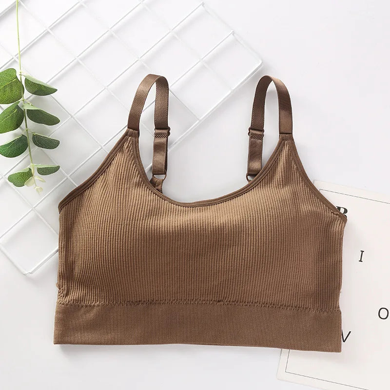Sexy Underwear Women'S Gather No Steel Ring Lingerie Bra Tube Top Wrapped Chest Beauty Back Actival Cotton Thin Section Tube Top