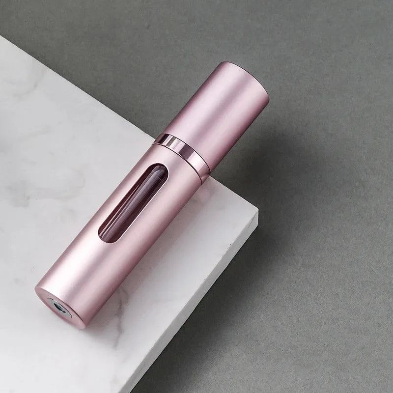 5ml Portable Refillable Perfume Bottle with Spray Scent Pump Mini Travel Cosmetic Container Atomizer