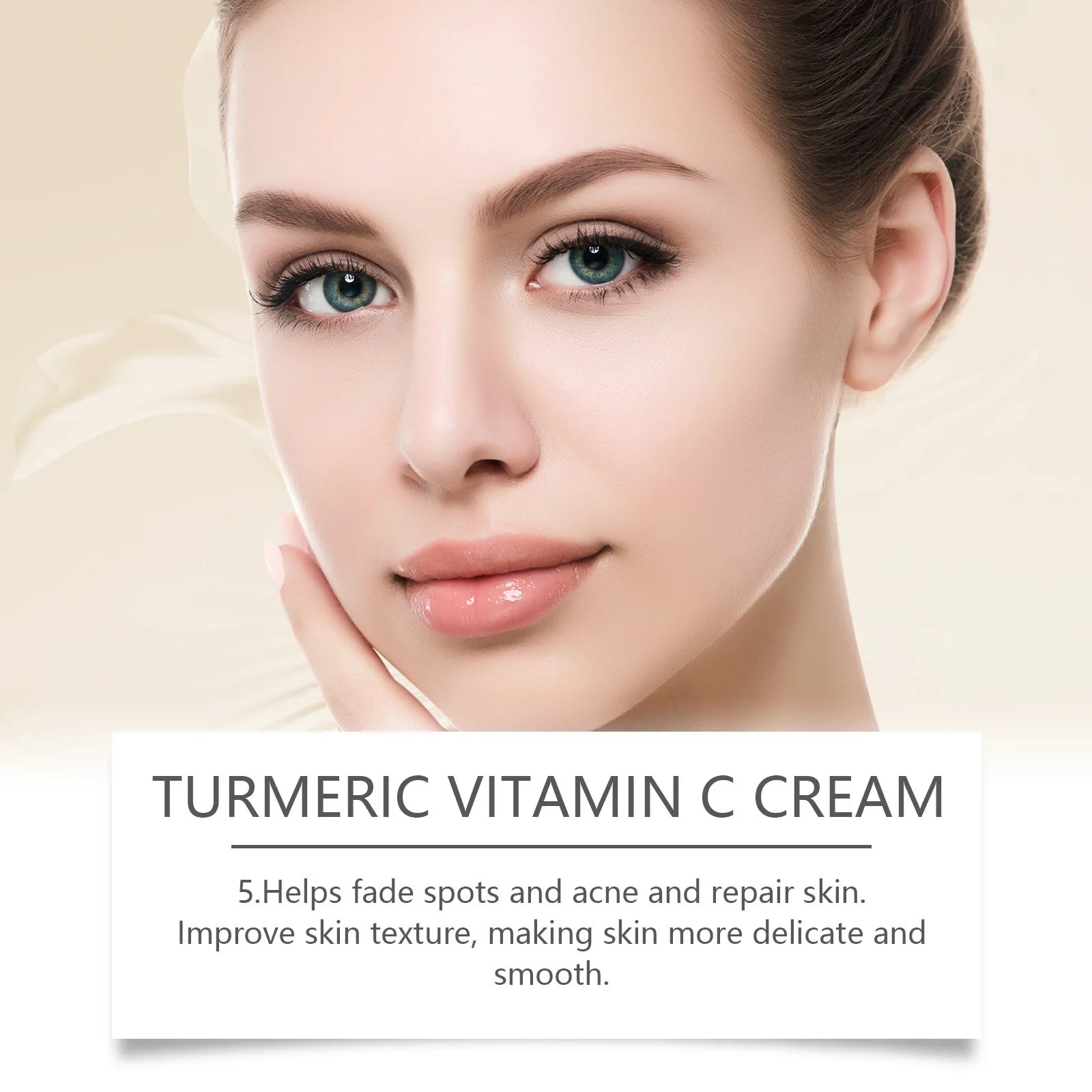 Turmeric Cleanser Oil Control Dark Spot Removal Anti Acne Deep Cleansing Shrink Pore Brightening Moisturizing Vitamin C Cream