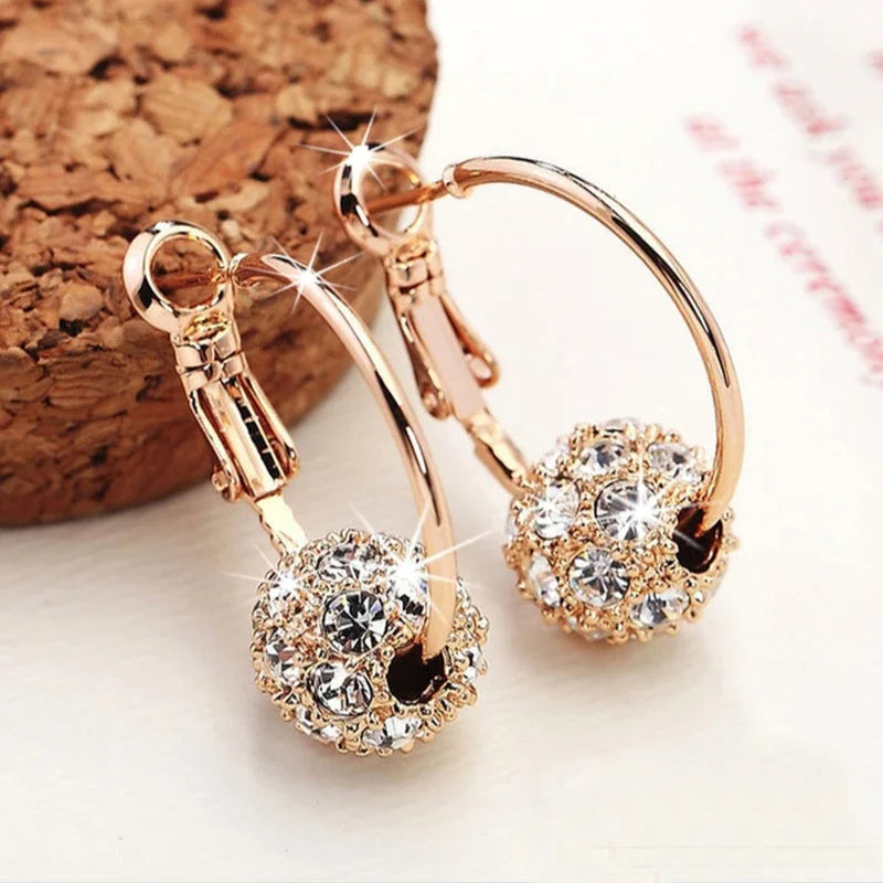 Earrings Zircon Pendant Earrings Shiny Earrings For Women'S'S Wedding Betrothal Bride Jewelry Birthday