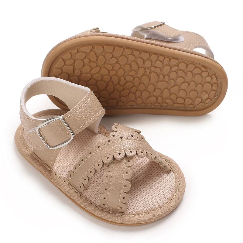 Summer newborn children's shoes, girls' sandals, children's shoes, outdoor casual walking shoes, 0-18 months old