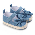 Blue 0-18M baby sandals for girls PU butterfly dew toe solid summer outdoor soft sole non slip rubber baby shoes for learning to