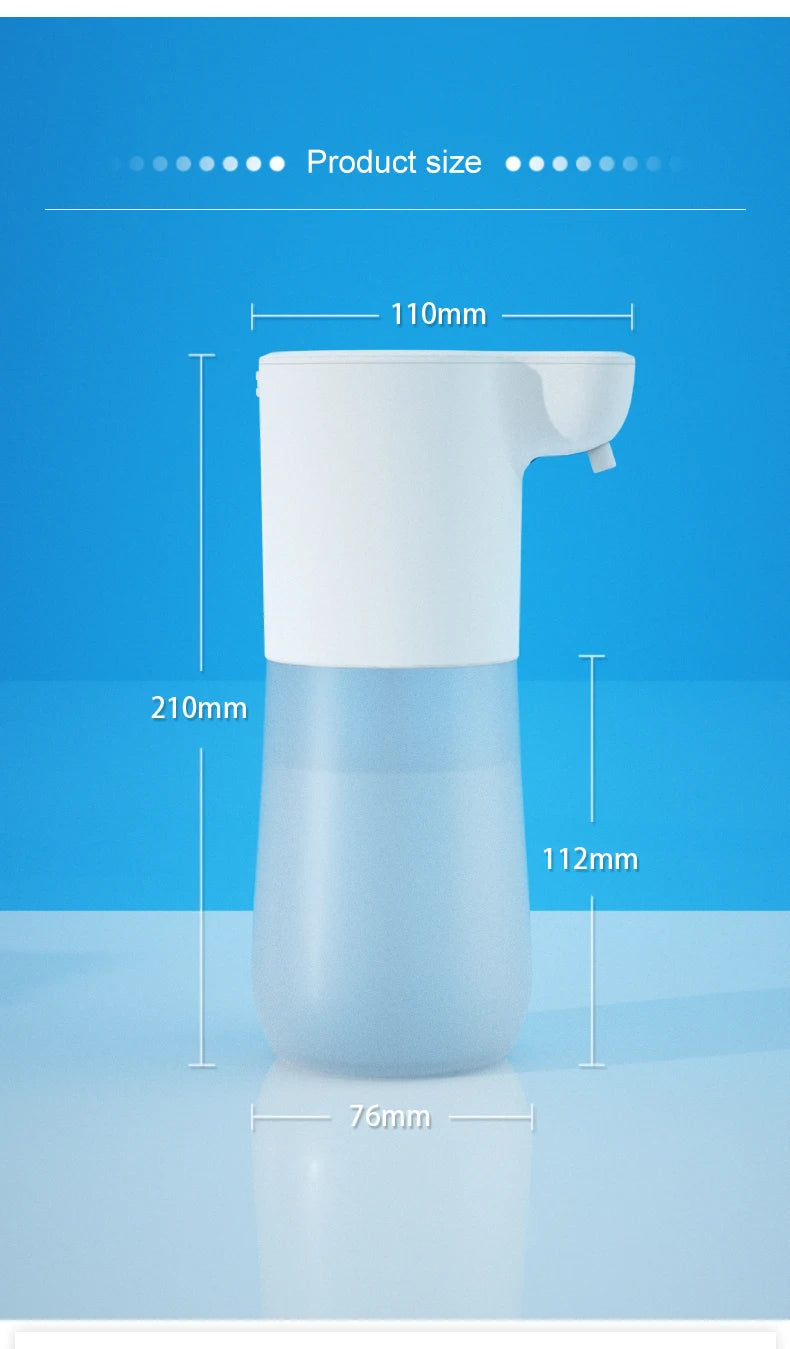 Dispensador de jabón automático sin contacto inteligente infrarrojo con espuma, máquina de espuma de limpieza de manos con inducción USB para cocina y baño
