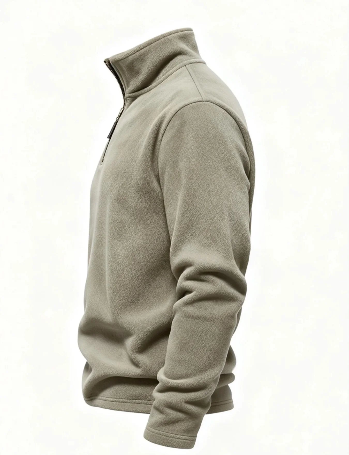 Men's 3-Piece Set of Fleece-Lined Casual Sweatshirts with a Simple Stand-Up Collar and Zipper Design - Stylish Solid Color Tops That Are Warm and Comfortable - Perfect for Everyday Wear in Autumn and Winter