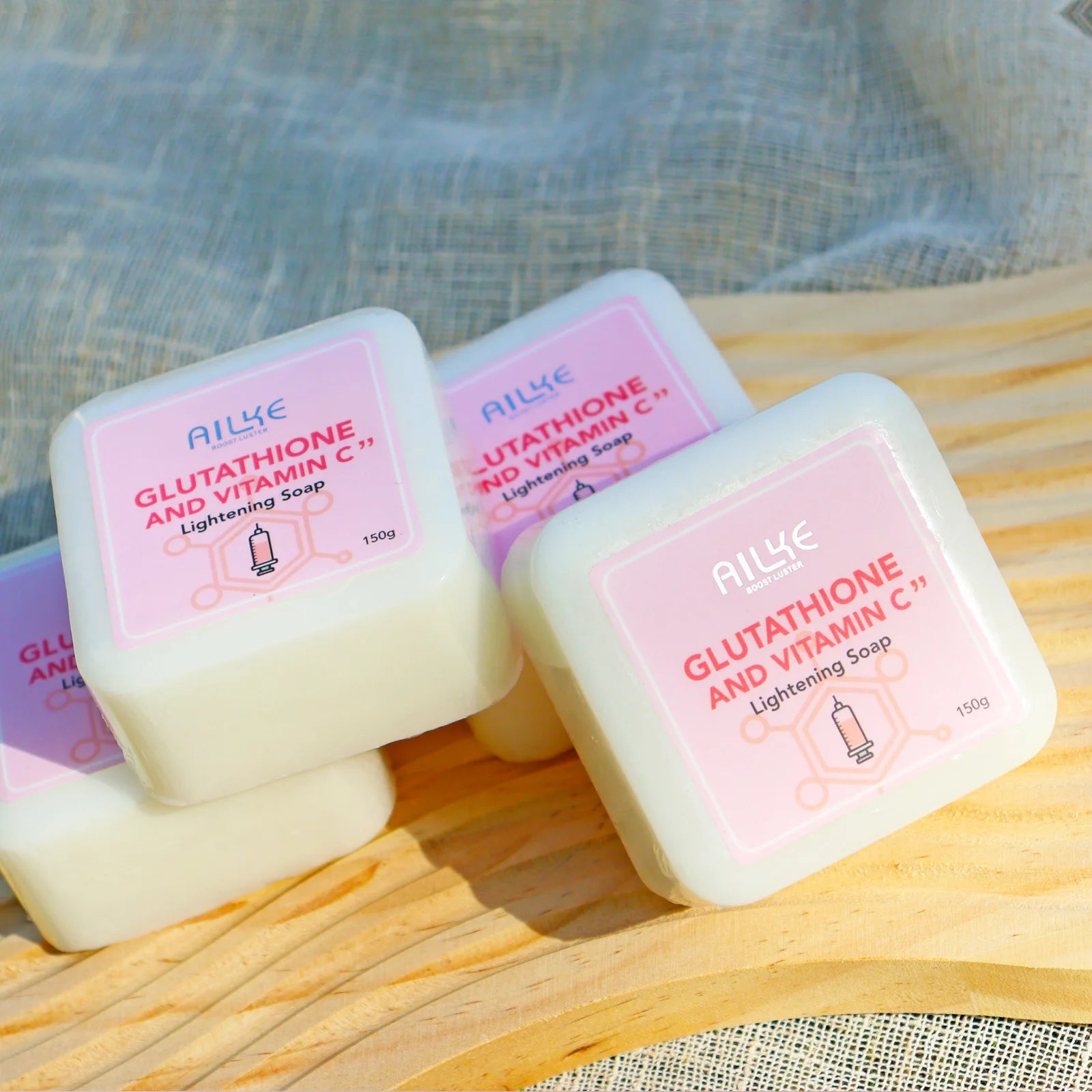 AILKE Brightening Skin Care Set, With Vitamin C, Glutathione, Reduce Spots, Moisturizing, Smooth Soft Skin, Improve Skin Radiant
